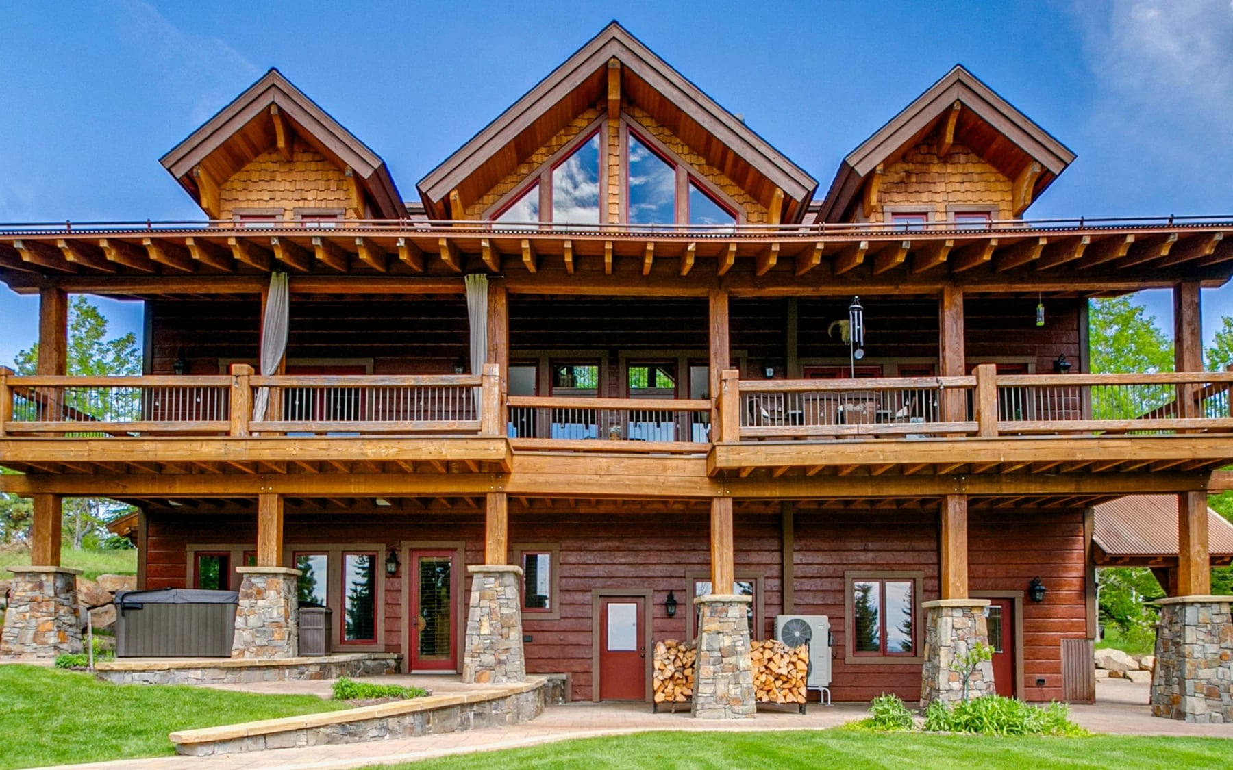 A finished custom home in the McCall area