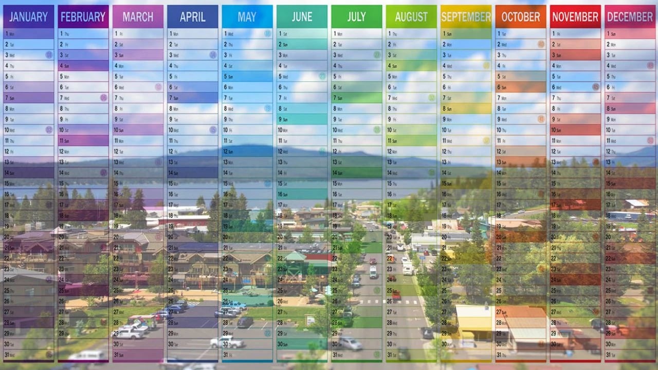 McCall, Idaho throughout the year