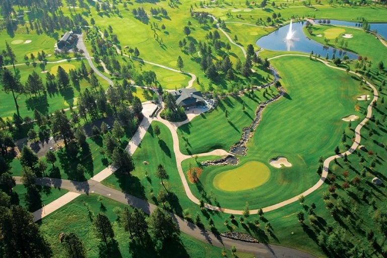 The golf course at Whitetail Club in McCall, Idaho